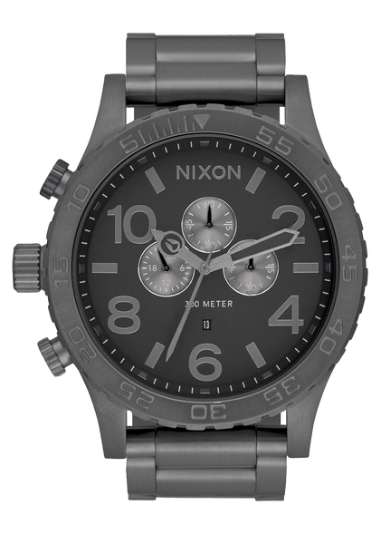NIXON 51-30 CHRONO 腕時計 51-30 Chrono Watch | All Gunmetal | Men's Stainless Steel – Nixon EU