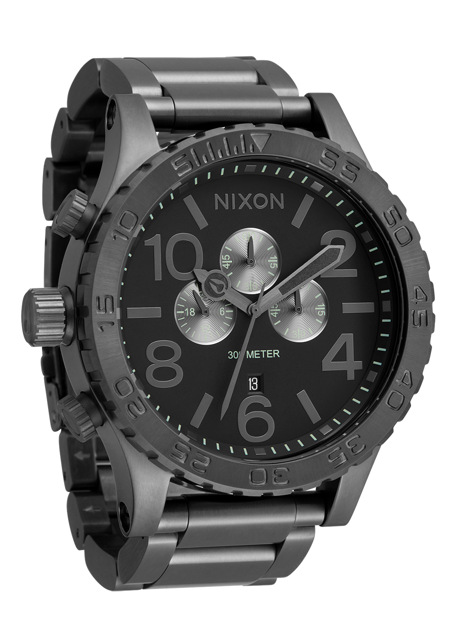 51-30 Chrono Watch | All Gunmetal | Men's Stainless Steel – Nixon UK