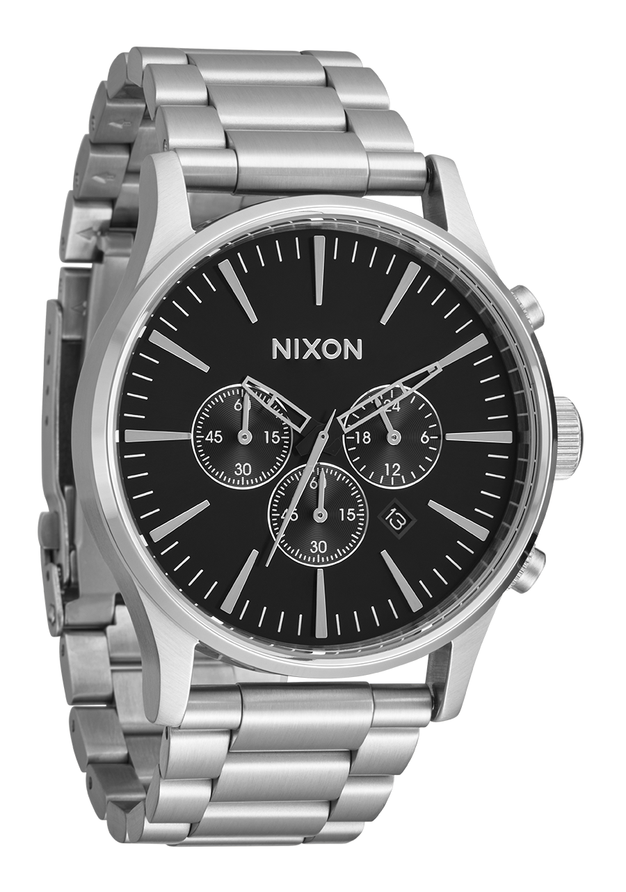 Sentry Chrono Watch Black Men's Stainless Steel – Nixon EU