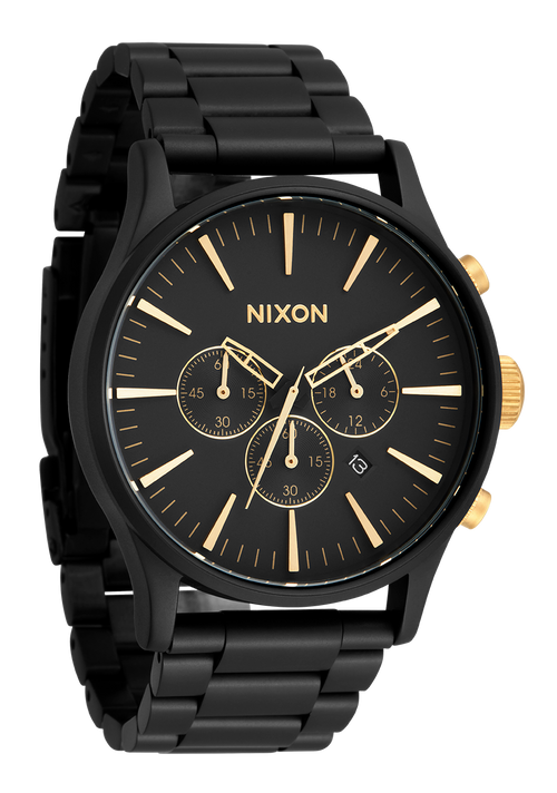 Nixon sentry chrono gold online