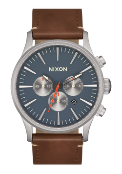 Nixon ranger chrono leather best sale