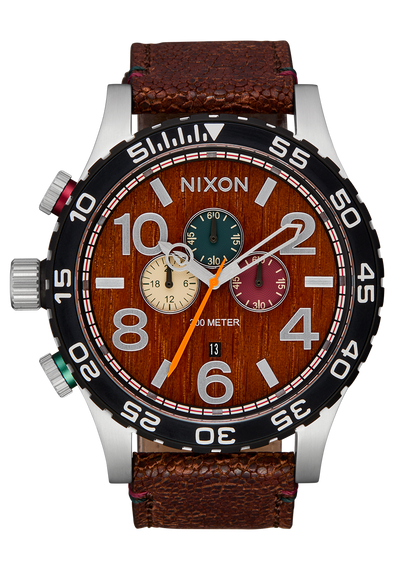 51-30 Chrono Leather - Silver / Rosewood / Chocolate
