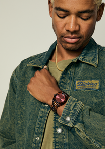 Time Teller Acetate - Tortoise / Oxblood View 7