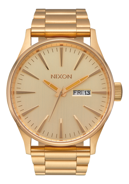 Sentry Stainless Steel Watch All Gold Men s Stainless Steel Nixon UK