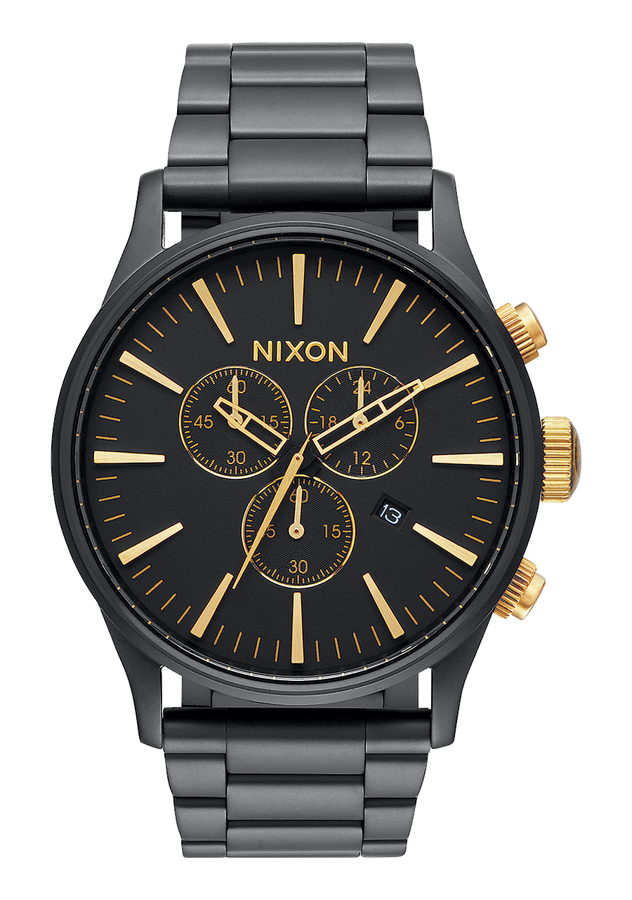 Sentry Chrono - Matte Black / Gold View 1