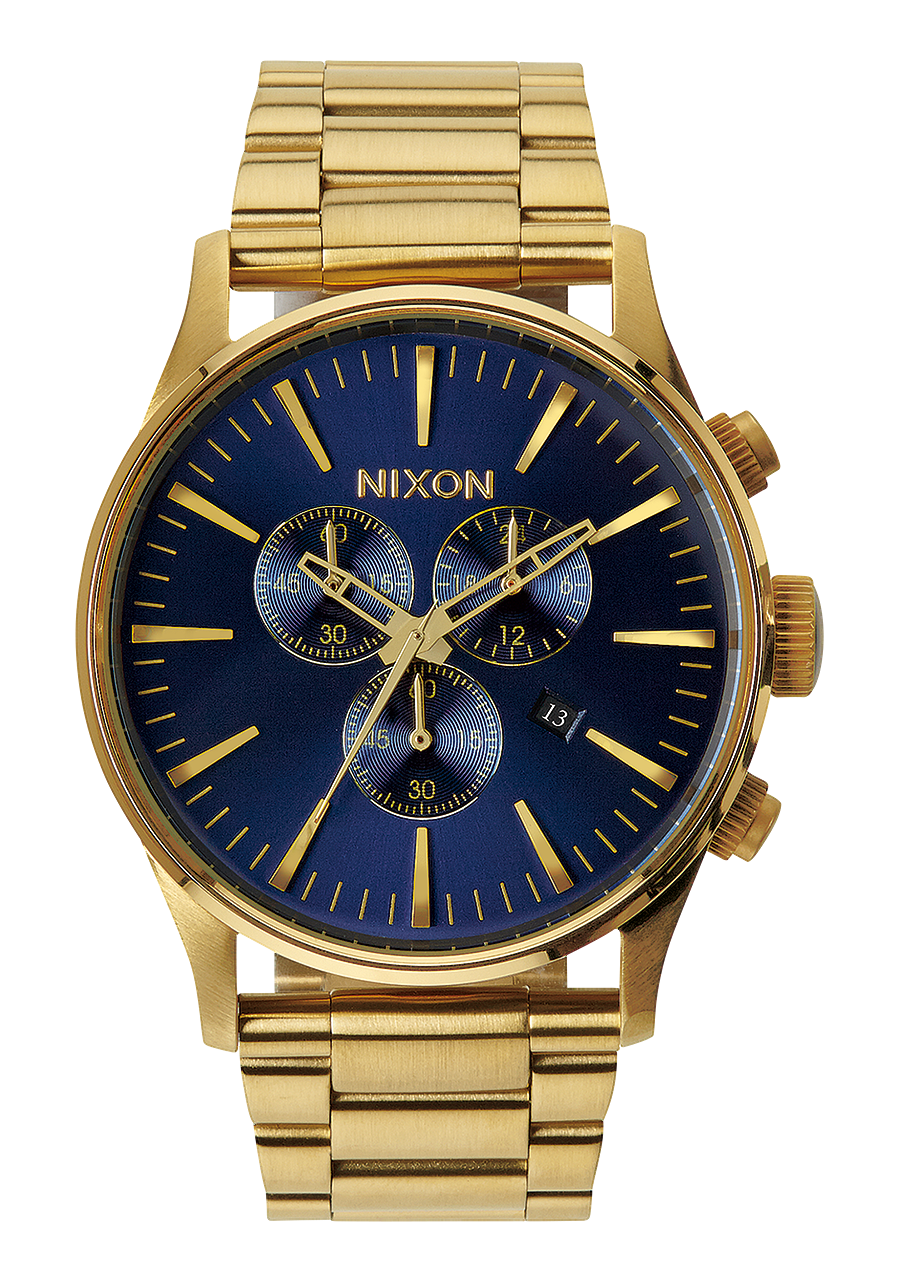 Sentry Chrono - Gold / Blue Sunray View 1