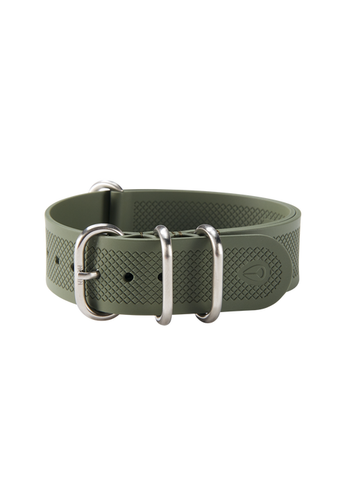 20mm FKM Rubber One Piece Band - Olive