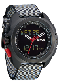 23mm Nylon #TIDE Band - Black / Silver View 5