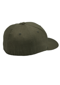 Deep Down Flexfit Athletic Fit Hat - Dark Olive View 2