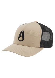 Iconed Trucker Hat - Khaki / Black View 1