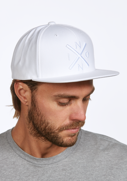 Exchange Snapback Hat - White / Gray