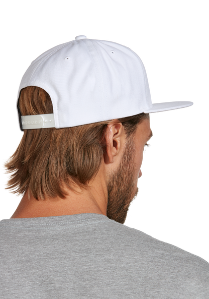 Exchange Snapback Hat - White / Gray View 7