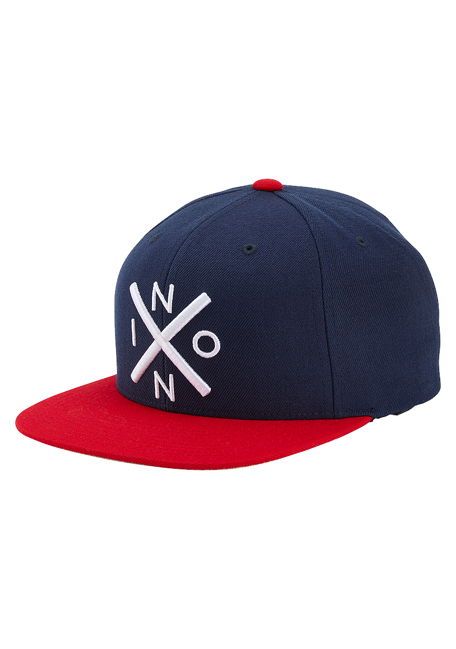 Exchange Snapback Hat - Navy / Red View 1