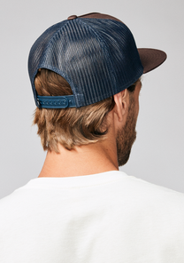 Team Trucker Hat - Navy / Brown View 7