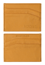 Flaco Leather Card Wallet - Yellow