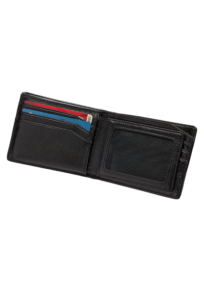 Pass Leather Wallet - Black View 2