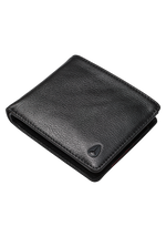 Pass Leather Coin Wallet - Black