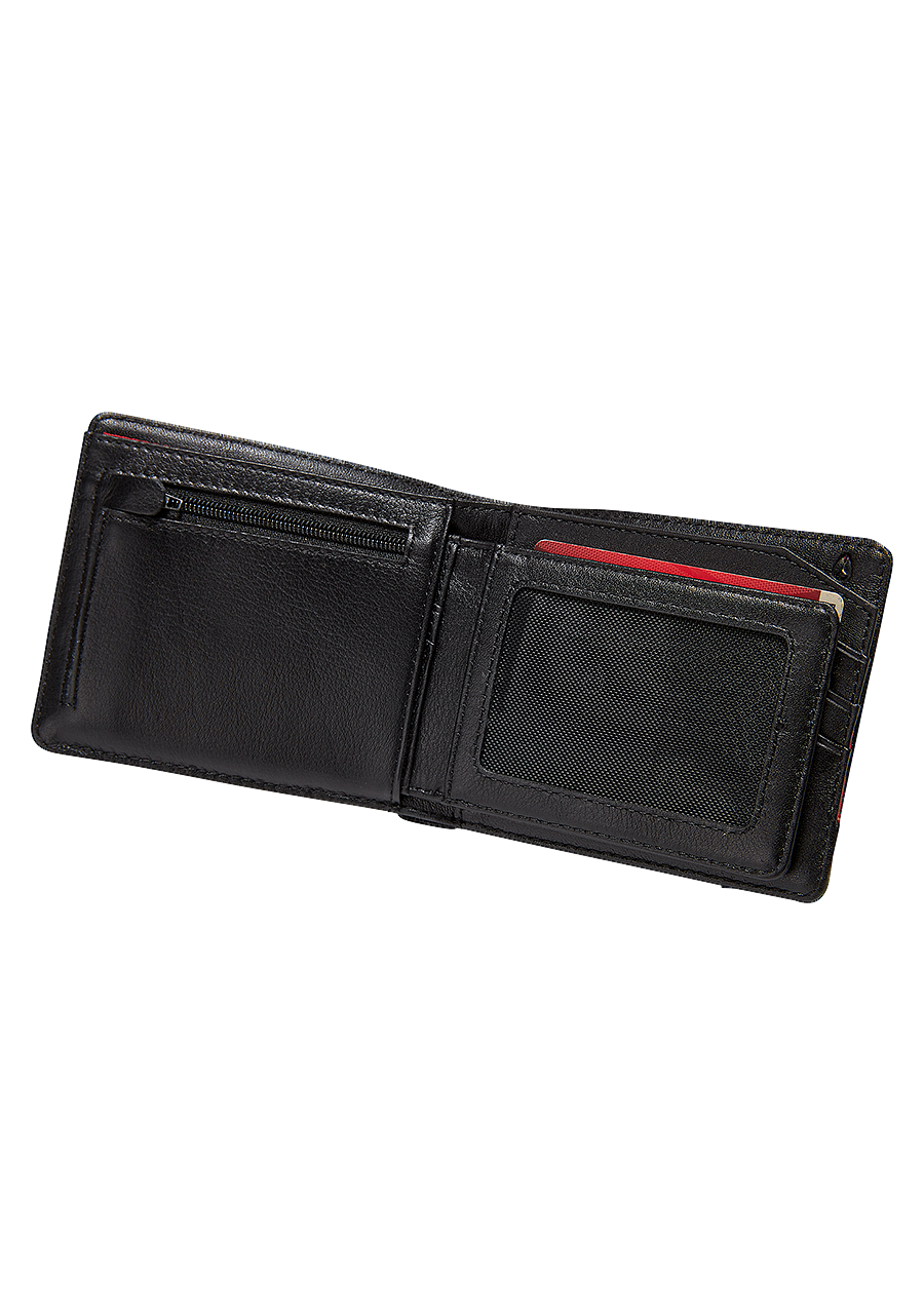 Pass Leather Coin Wallet Black