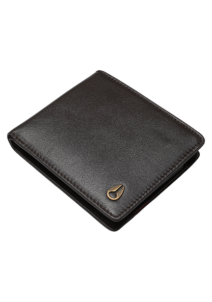 Pass Leather Coin Wallet - Brown View 1