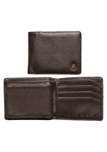 Pass Vegan Leather Coin Wallet - Brown