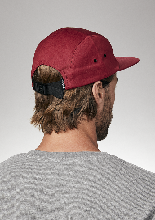 Mikey 5 Panel Hat - Burgundy