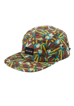 Mikey 5 Panel Hat - Brown / Multi