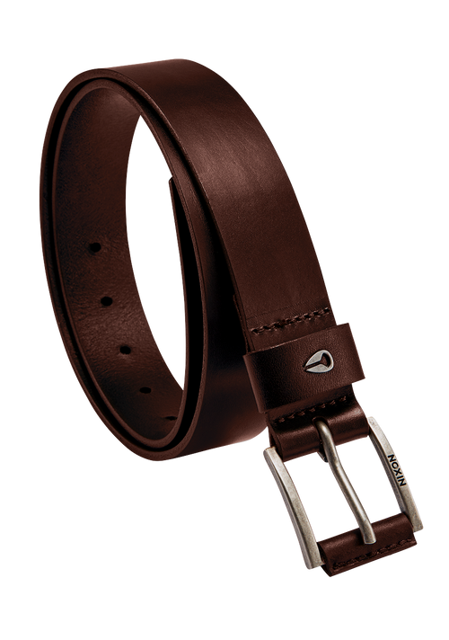 Americana Leather Belt - Dark Brown