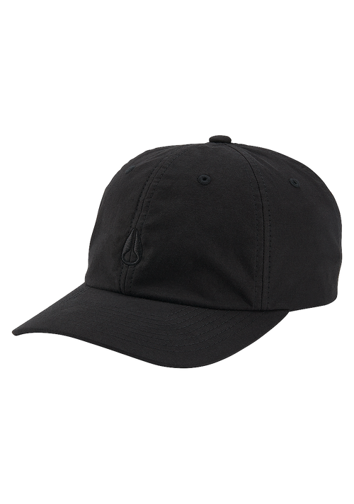 Plain black strapback cap online