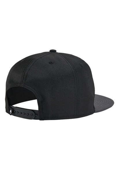 Society Snapback Hat - Black / Charcoal View 2