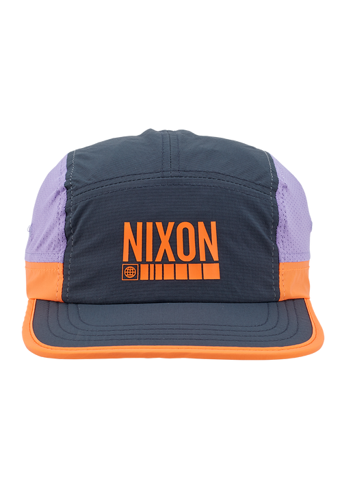 Night Runner Strapback Hat - Dark Slate / Plum