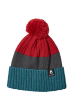 Schrader Pom Beanie - Dark Cedar / Red