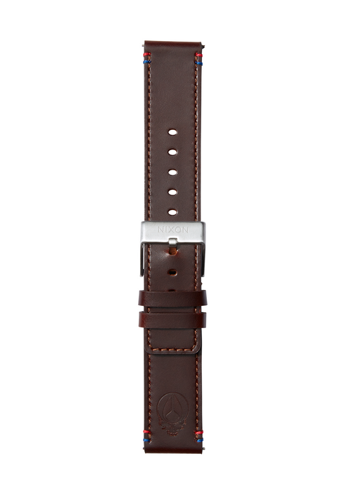 Grateful Dead 23mm Leather Band - Brown