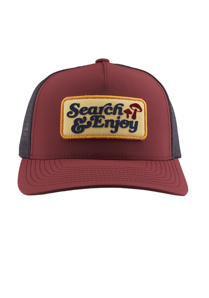 Searchin Trucker - Burgundy / Gray View 3