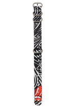 Rolling Stones 20mm Recycled One Piece Band - Black / Gray