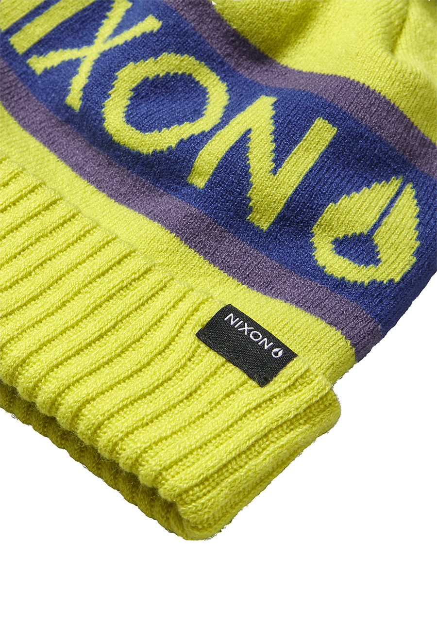 Teamster Beanie II - Citron / Purple View 2
