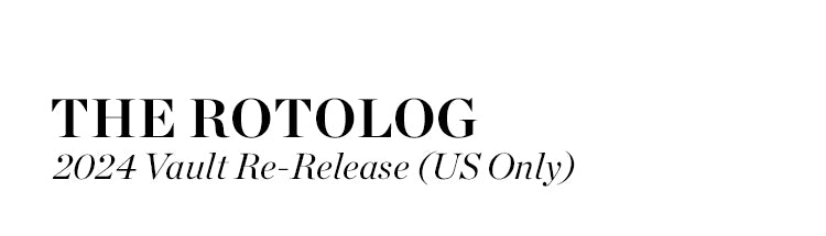 THE ROTOLOG 2024 Vault Re-Release (US Only) text on a white background.