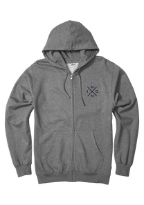 Spot Full Zip Hoodie - Dark Heather Gray View 1