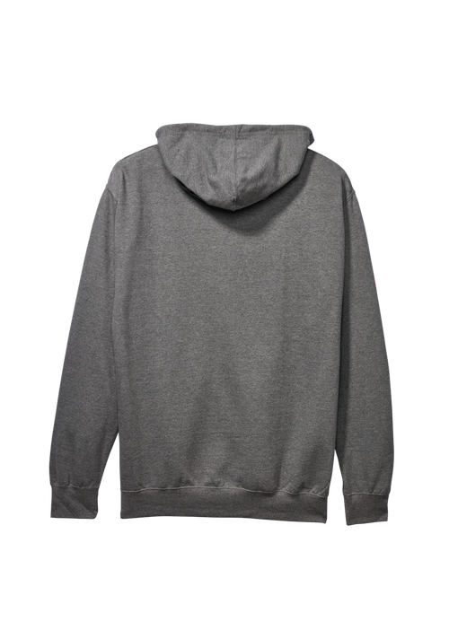 Track Zip Hoodie - Dark Heather Gray / Red