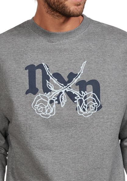 Rosas Crew Sweatshirt - Dark Heather Gray / Gray View 6